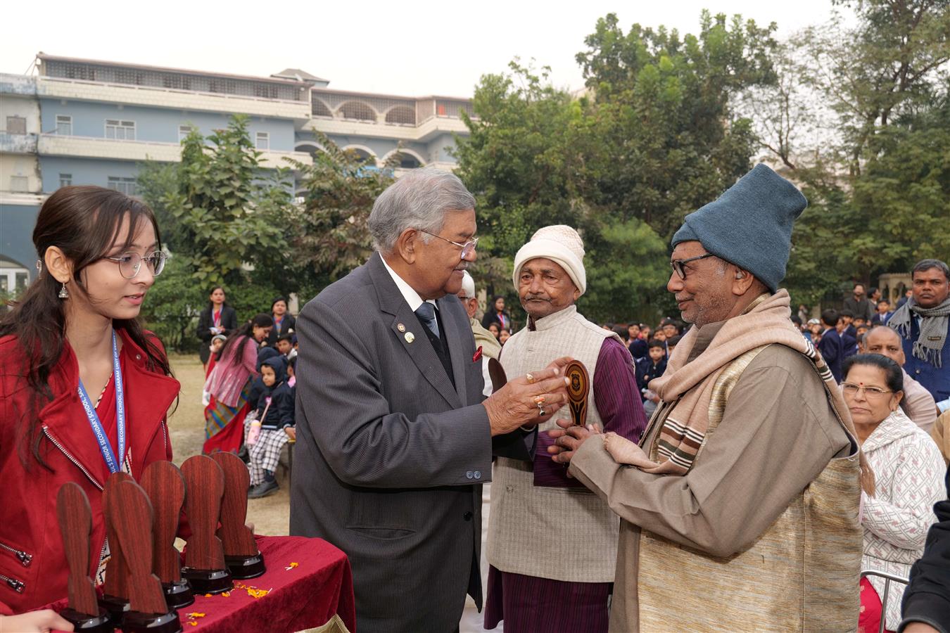 Grand Parents Day 2025 - Felicitation of Grand Parents by Honourable Founder Chairman Dr S P Verma