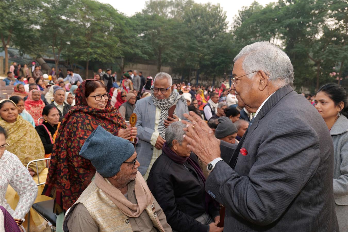 Grand Parents Day 2025 - Felicitation of Grand Parents by Honourable Founder Chairman Dr S P Verma